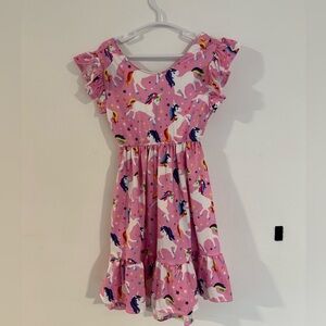 Unicorn dress size 4T worn once!